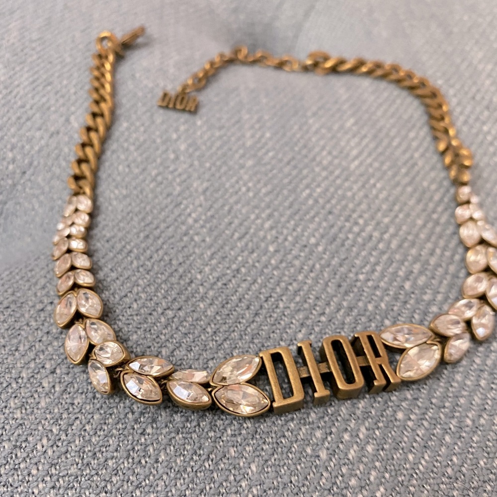 Dior crystal choker